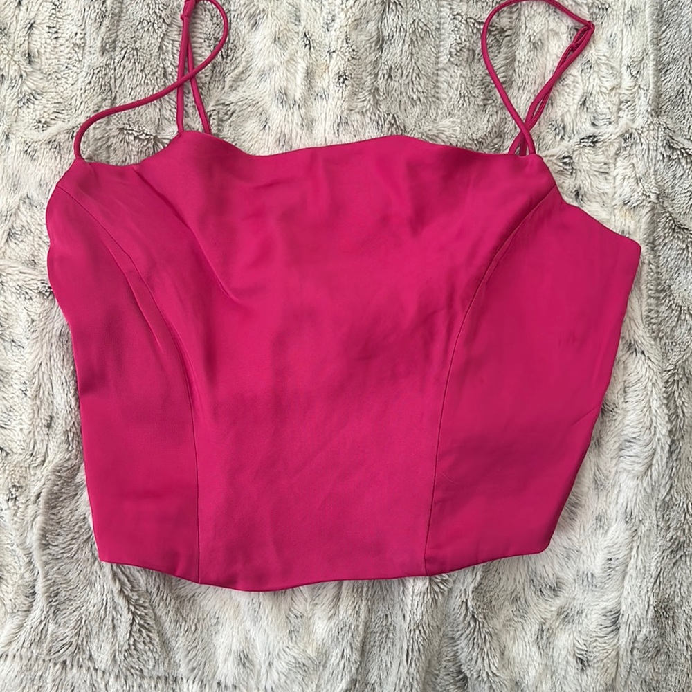 H&M Pink Bustier Top